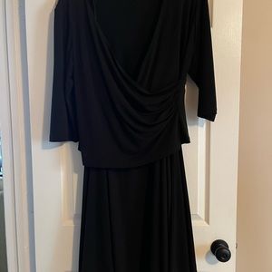 R&M 2 piece dress Black size 18